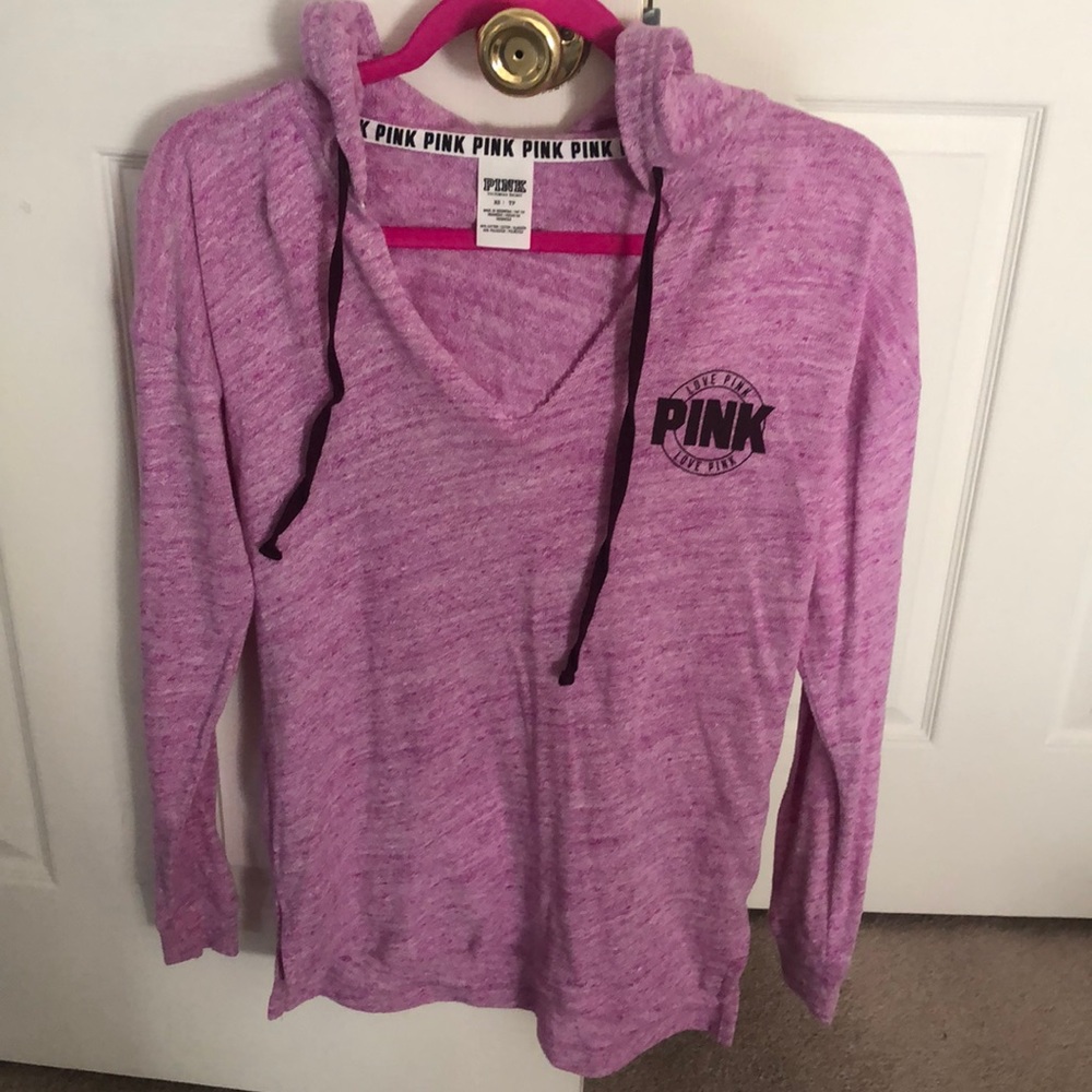 PINK lightweight hoodie, sweater type material